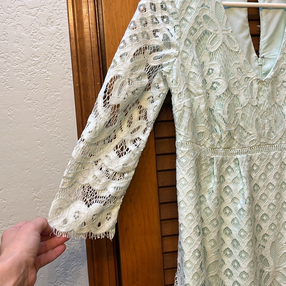 A Pea in the Pod dress size S mint green - Picture 3 of 8